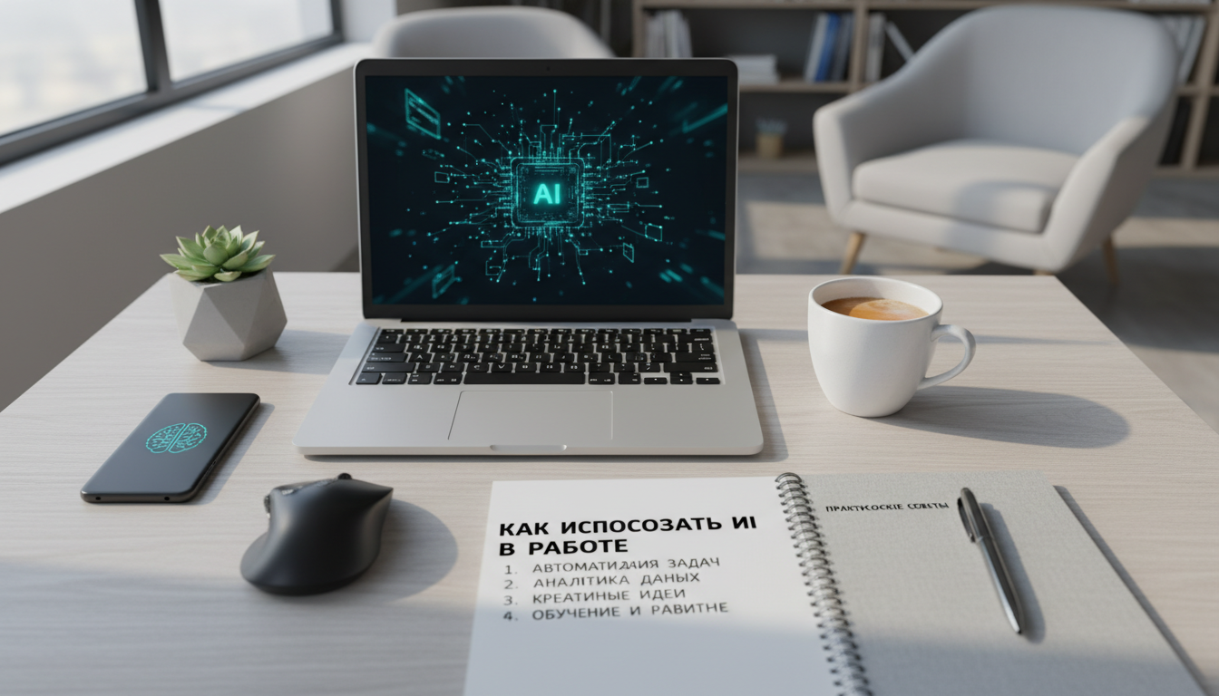 Иллюстрация к статье о Как использовать ИИ в работе: практические советы
