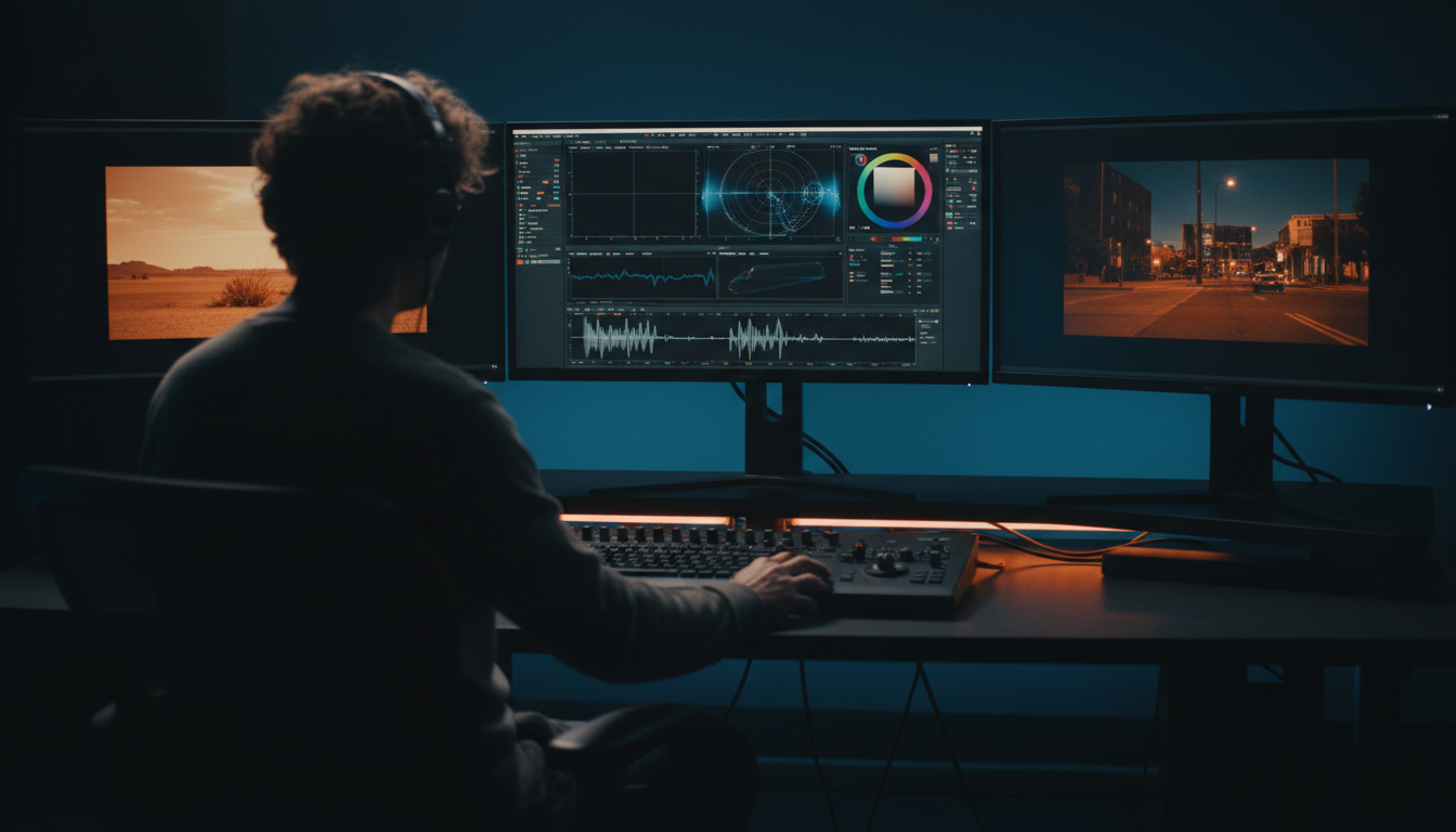 AI-цветокоррекция видео в DaVinci Resolve — профессиональный колорист работает с нейросетью